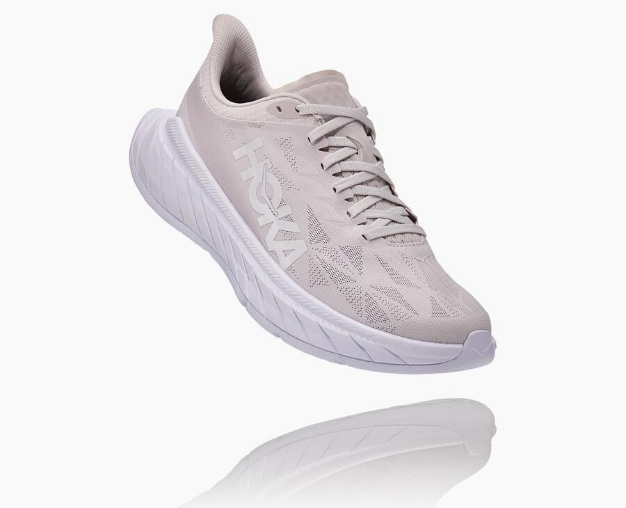 Hoka Carbon X 2 - Women's Running Shoes - Grey - UK 328RPDHCN